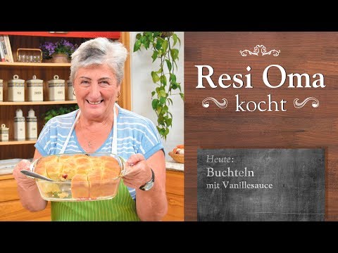 Resi Grandma cooks - Buchteln with vanilla sauce