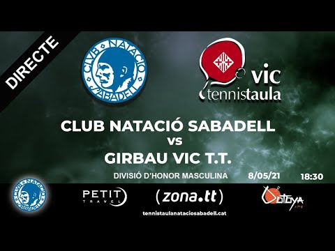 08/05/2021 18:30 CLUB NATACIÓ SABADELL vs Girbau VIC T.T.