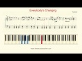 How To Play Piano: Keane "Everybody's Changing ...