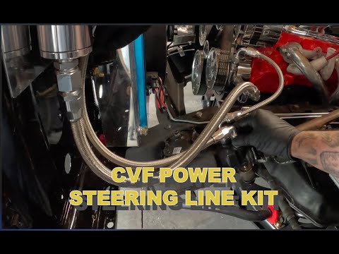 CVF RACING POWER STEERING LINE KIT INSTALL, #chevytruck #squarebodychevy #chevy350 #automobile