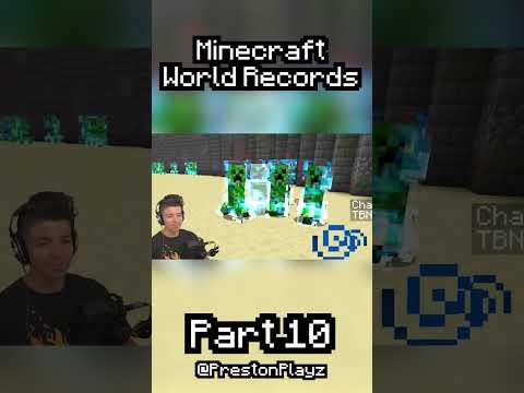 PrestonPlayz SMASHES 100 World Records!! 🚀 #Minecraft