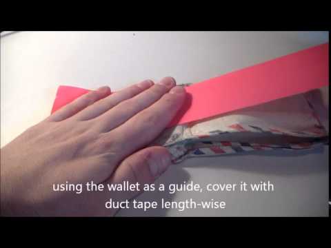 How to make a wallet out of duct tape - beginner's tutorial