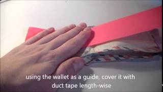 How to make a wallet out of duct tape - beginner's tutorial