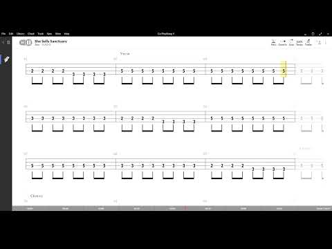 She Sells Sanctuary ( The Cult ) ,Tablatura e base Senza Basso - Backing bass track - NO BASS