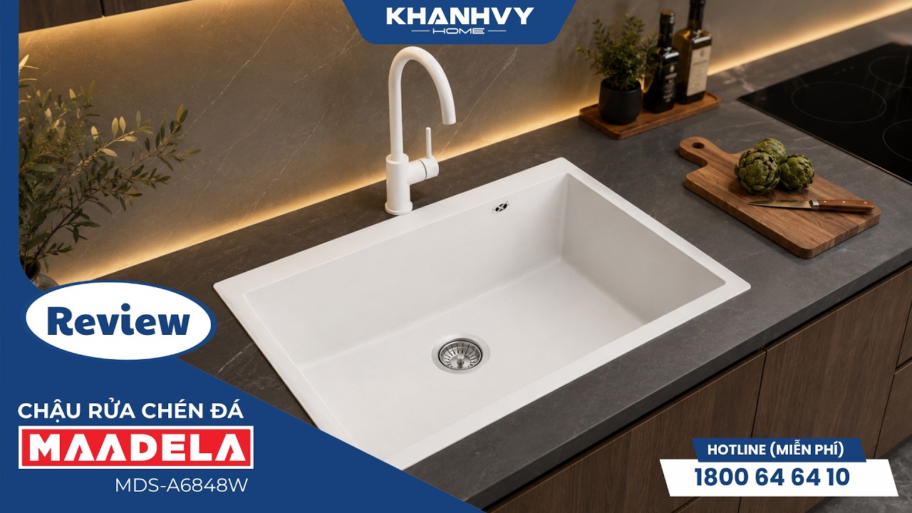 Chậu đá Maadela MDS-A6848W