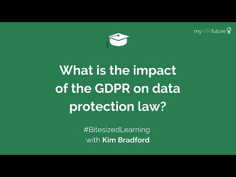 What is the impact of the GDPR on data protection law?