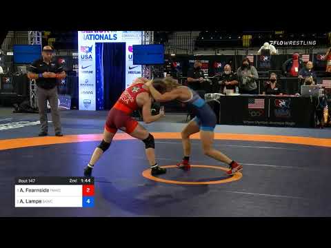 50 Kg Semifinal Amy Fearnside Titan Mercury Wrestling Club TMWC Vs Alyssa Lampe Sunkist Kids Wrest