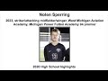 Nolen Sperring 2020 High School Soccer Highlights 