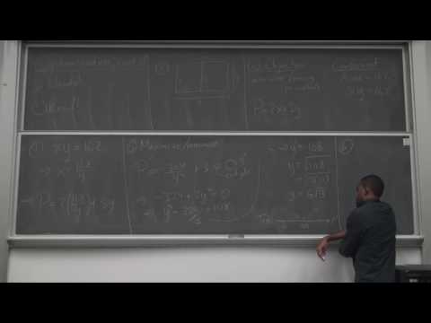 Math 205 Lecture 22 - Optimization, the conclusion
