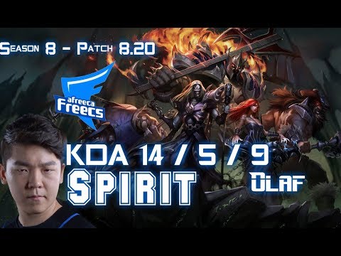 AFs Spirit OLAF vs CAMILLE Jungle - Patch 8.20 KR Ranked