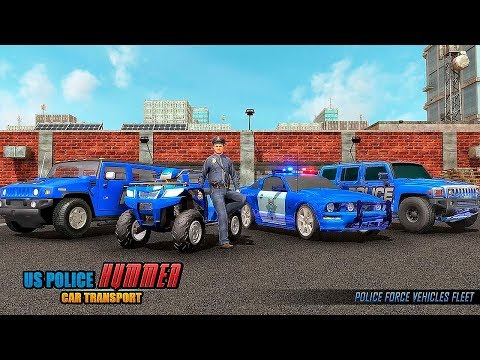 US Police Hummer Car Quad Bike Transport Gameplay