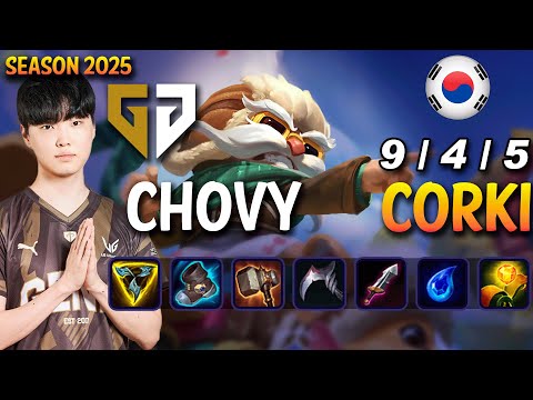 GEN Chovy CORKI vs KASSADIN Mid - Patch 25.10 KR Ranked | lolrec