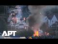 Drone Footage Shows Fresh Anti-Immigrant Riots in Belfast After Knife Attack | APT