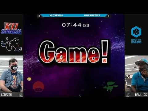 Jayhawk Arcadian 2018 SSBM - Corazon (Peach) Vs. Brail_L2K (Falco) -