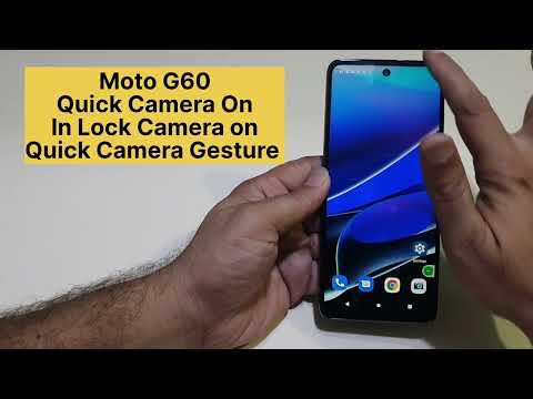 Moto G60 Quick Camera On Setup | In lock screen Camera On