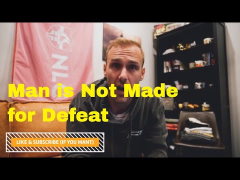 Man is Not Made for Defeat quote by Ernest Hemmingway
