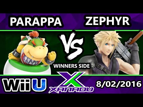 S@X 161 - Parappa (Bowser Jr.) Vs. Zephyr (Cloud) SSB4 Tournament - Smash Wii U - Smash 4