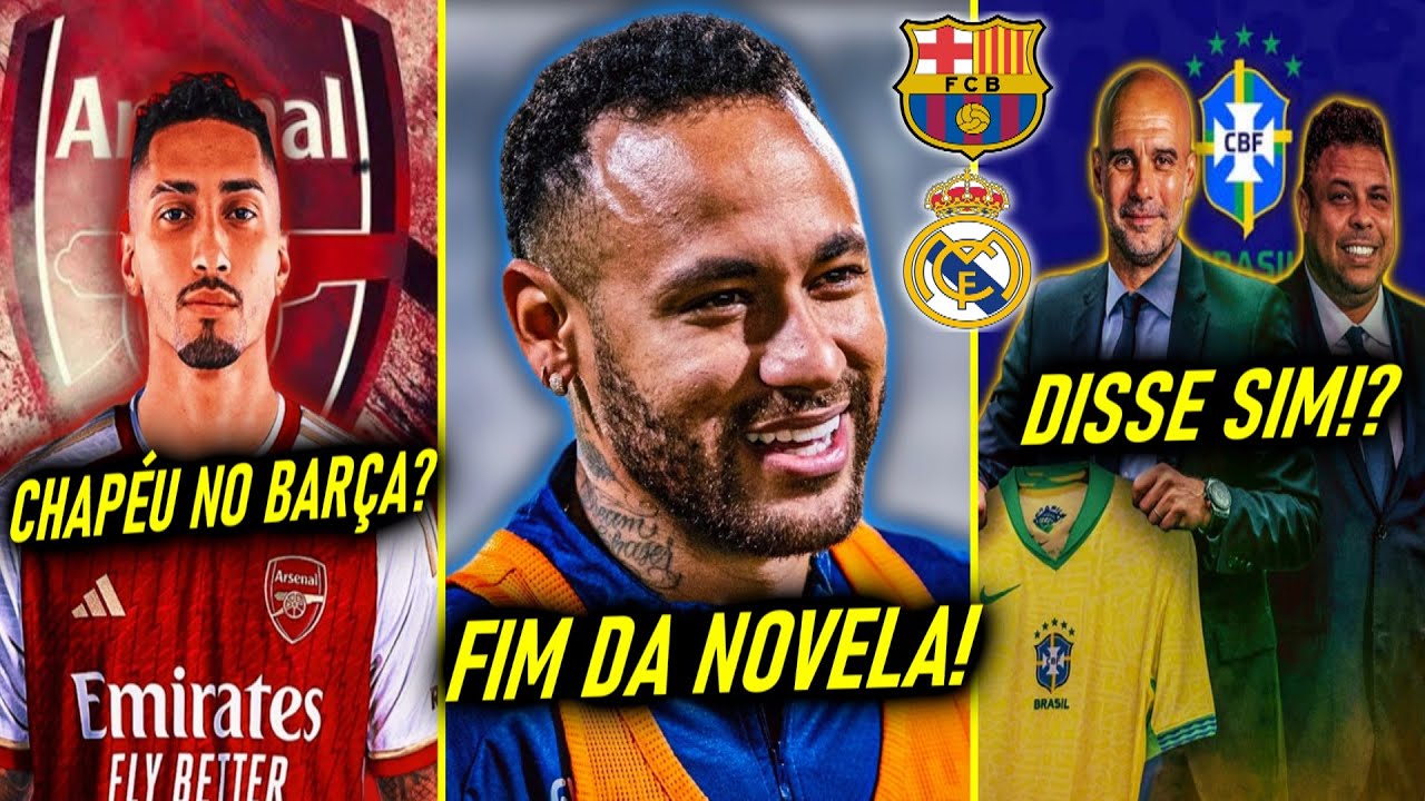 CHAPÉU no BARÇA? - CONFIRMOU FUTURO do NEYMAR! - GUARDIOLA e RONALDO na SELEÇÃO BRASILEIRA e MAIS!