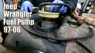 Jeep Wrangler Fuel Pump Replacement......and Fuel tank Skid Plate.