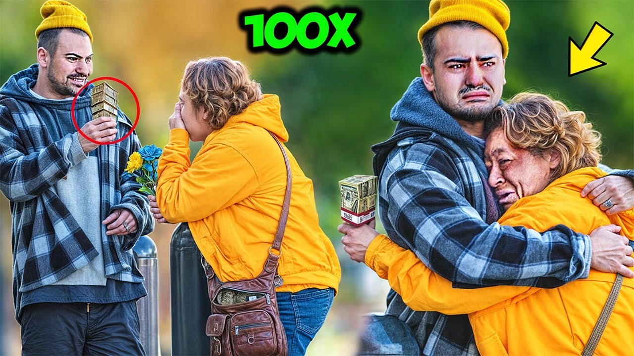 Homeless Asks Strangers for Money, Then Gives 100x What They Gave Him! (HEART BREAKING)