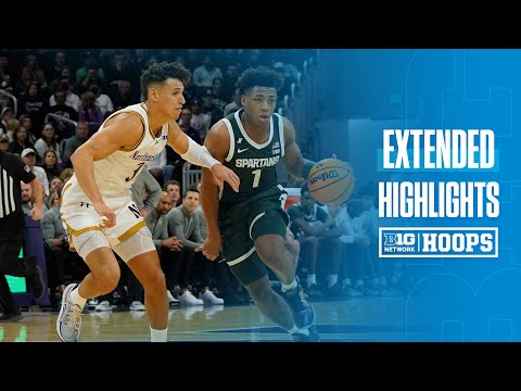 Michigan State at Northwestern | EXTENDED HIGHLIGHTS | Big Ten Basketball | 01/12/2025