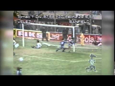 GOL | Velez 1 Vs Banfield 1 | Torneo 87/88 | Fecha 37 | GARCIA