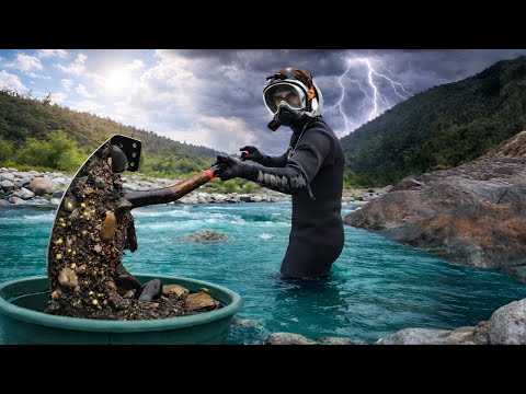 This Is How Quickly Things Turn in the Sierra Nevada… A Storm Appeared While I Was Panning for Gold