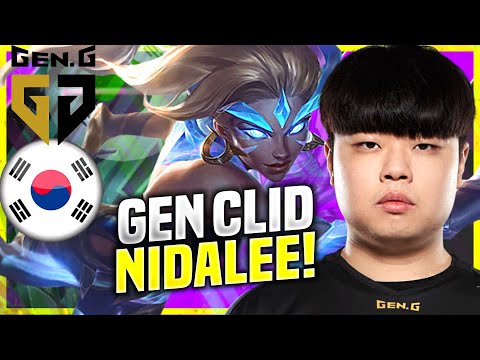 CLID IS READY FOR NIDALEE! - GEN Clid Plays Nidalee Jungle vs Vi! | KR SoloQ Patch 10.22