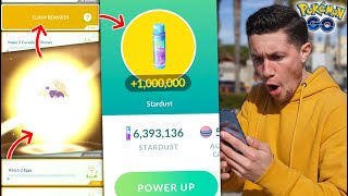 GET 1 MILLION STARDUST IN 1 DAY WITH THIS TRICK! (Pokémon GO)