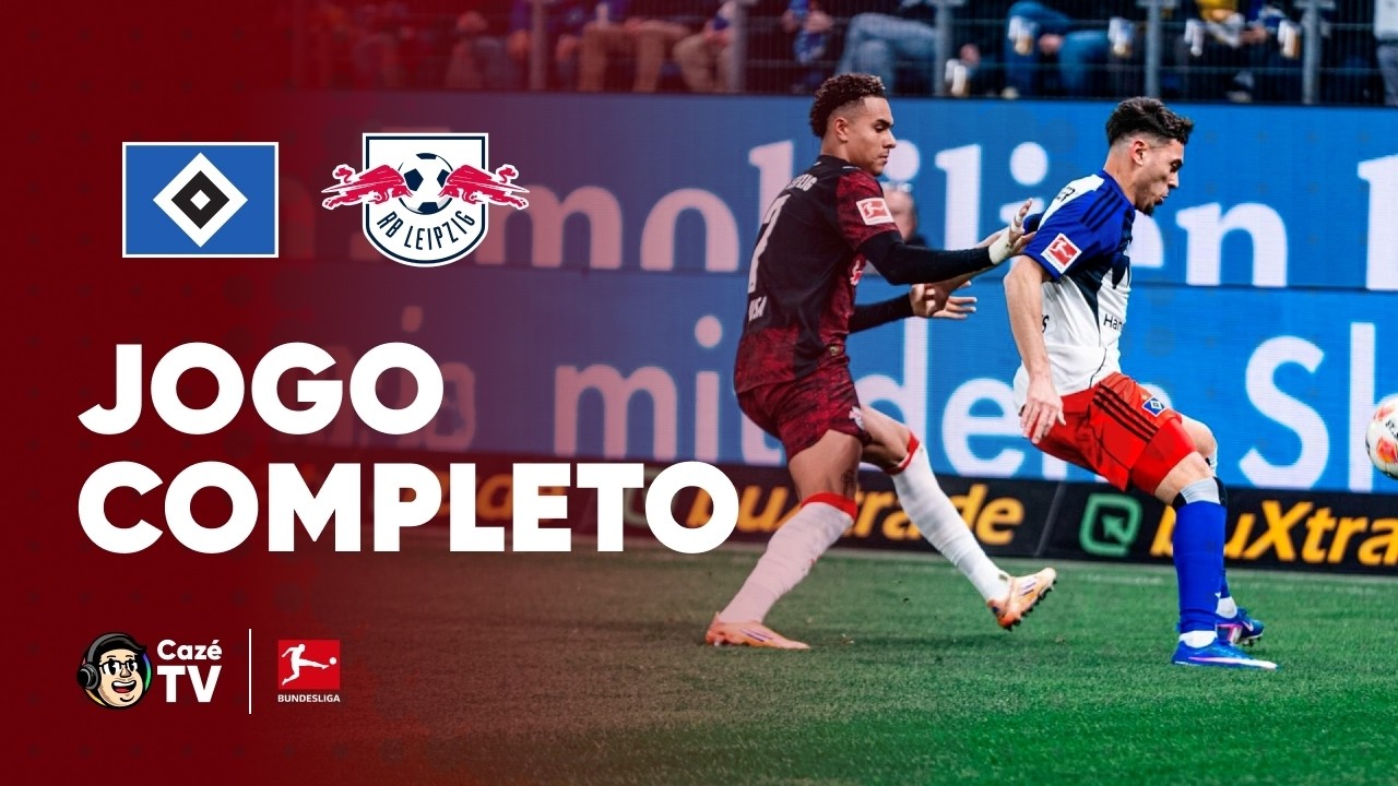 JOGO COMPLETO: HAMBURGO X RB LEIPZIG | BUNDESLIGA 2025/2026 | 24ª RODADA