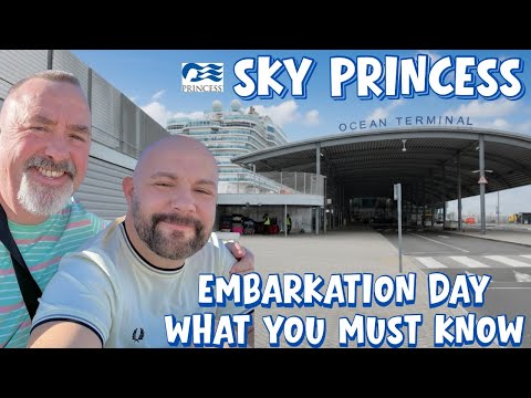 "Sky Princess Cruise Day 1: Boarding, Exploring & First Meals!"