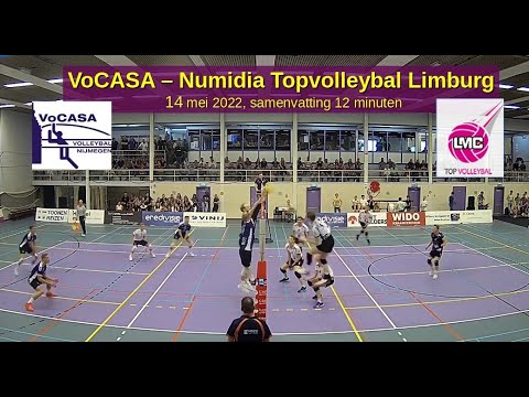 2022-05-14 VoCASA - Numidia (samenvatting, 12 min) Eredivisie Heren Volleybal