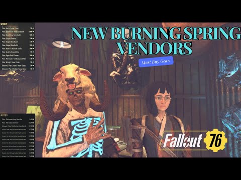 Fallout 76: TWO Secret New Vendors You NEED to Visit! (Burning Springs Update)