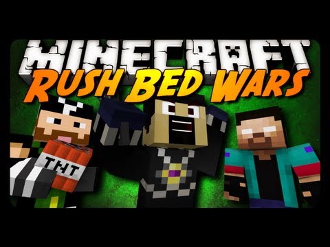 Minecraft: RUSH PVP BED WARS! w/ AntVenom & Friends! (Mini-Game)