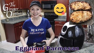 Eggplant Parmesan in the Air Fryer #eggplantparmesan #airfryer #eggplantparmesanairfryer