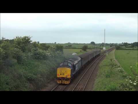 37425, 37605 and 37609 in action on the Cumbrian Coast. 16/06/17.