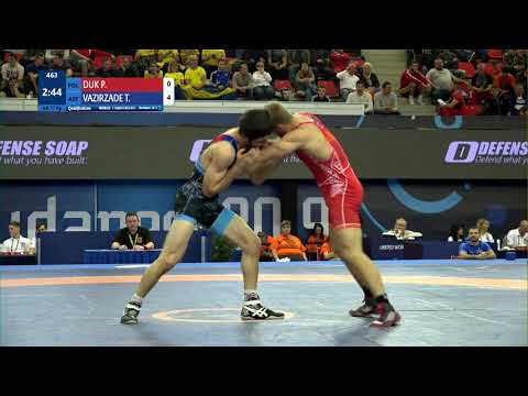 Qual. GR - 77 kg: P. DUK (POL) v. T. VAZIRZADE (AZE)