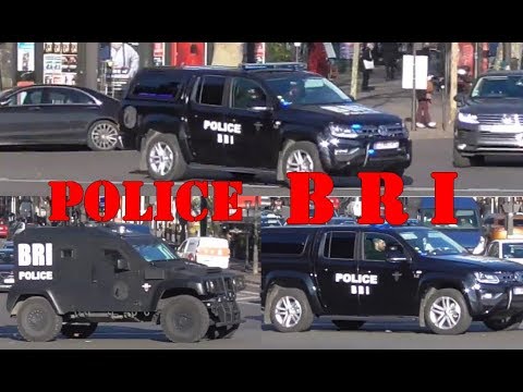 police BRI en urgence +sirene americaine