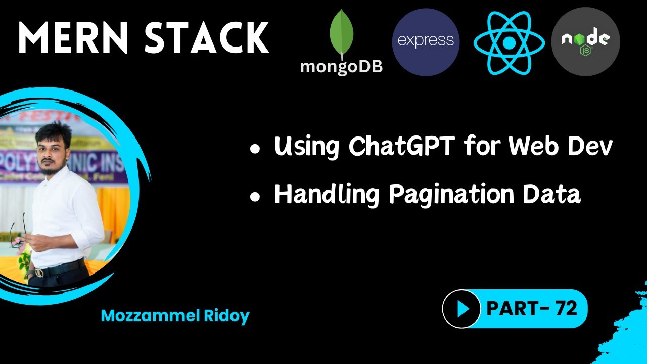 #073 Developing Pagination Feature Using MongoDB Skip & Limit for Data Loading | Mozzammel Ridoy