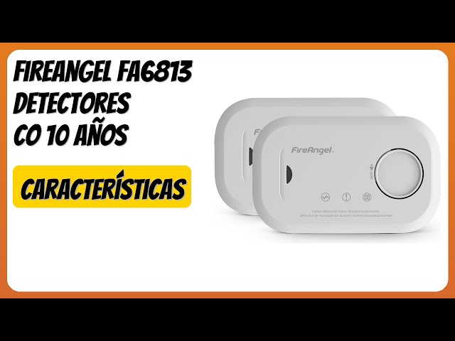Vídeo relacionado con FireAngel FA6813 - Alarma y detector de monóxido de carbono - Sensor de 10 años de vida útil para el hogar con pilas AA - Detector de monóxido de carbono portátil de viaje - Monitor detector de CO con