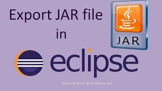 How to Export JAR file in Eclipse