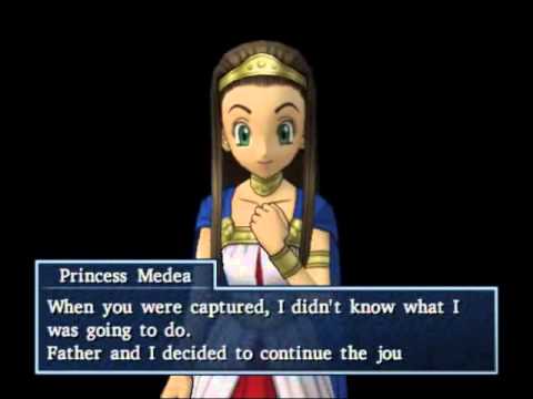 186 Dragon Quest 8 Cutscene - Meeting Medea in A Dream After Escaping Purgatory Island