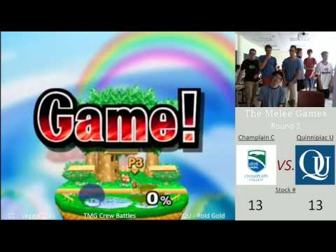 Melee games pools Champlain College vs Quinnipiac
