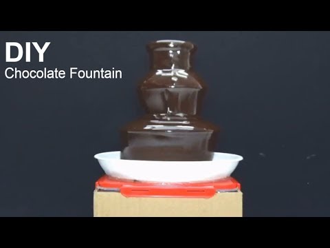 Amazing Chocolate Fountain Challenge DIY! How to make 3-Tier Powerful Chocolate Fountain