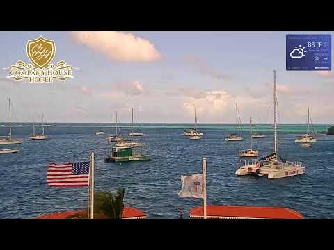 Caravelle Hotel & Casino’s view toward Christiansted Harbor in St. Croix