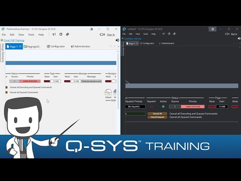 Q-SYS Training  |  Public Address J - Core to Core Paging