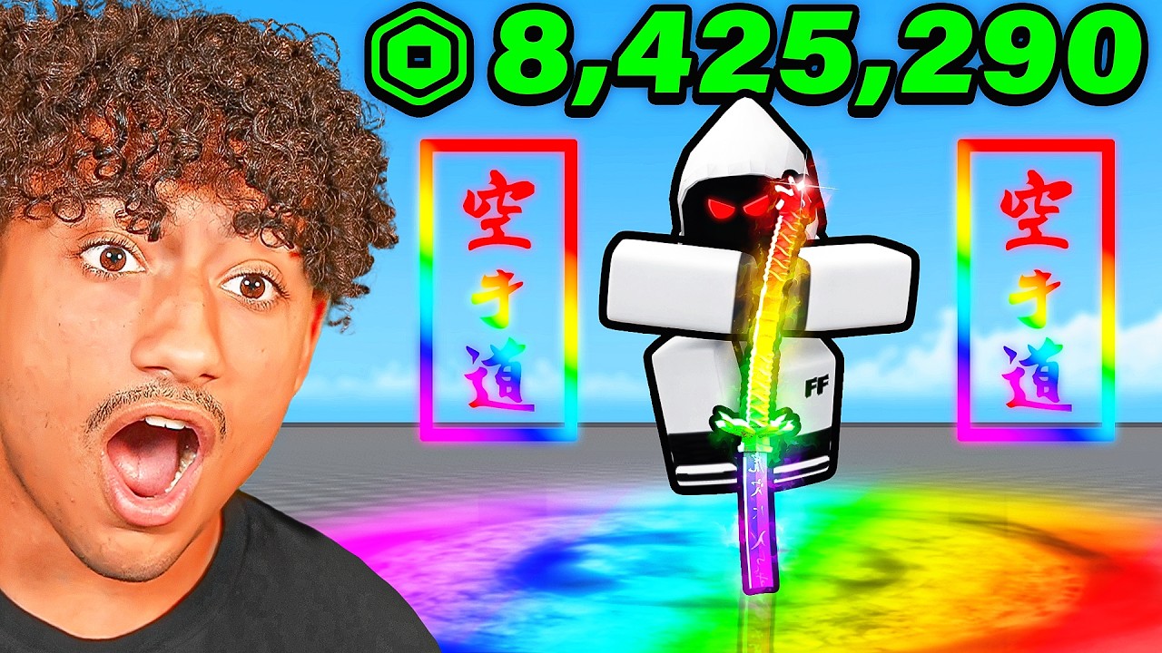 Spending $5,938,837 For The NEW CHROMA NINJA KATANA in Blade Ball..