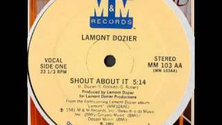  LAMONT DOZIER 1981 shout about it