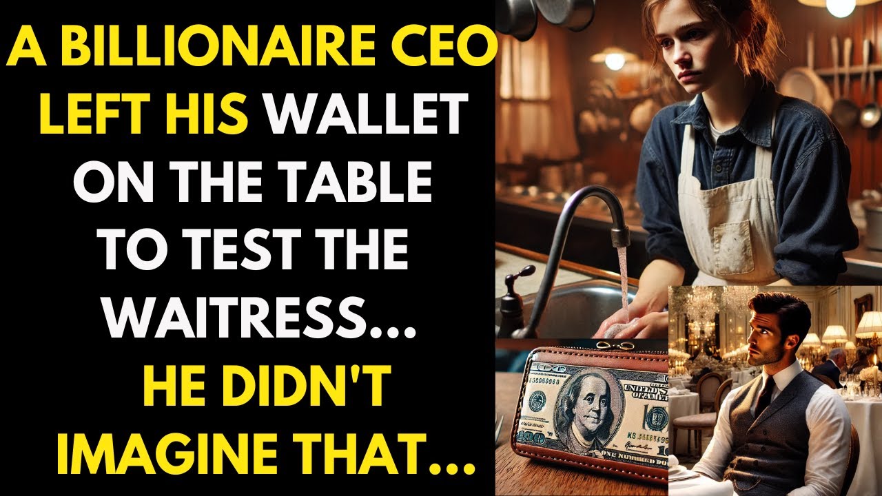 A Billionaire CEO Left His Wallet On The Table To Test The Waitress. He Never Imagined That...