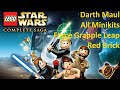 LEGO Star Wars The Complete Saga Darth Maul All Minikits Red Brick Force Grapple Leap